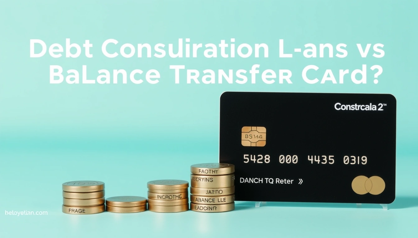 Debt consolidation loan vs balance transfer card: which option is easier to manage