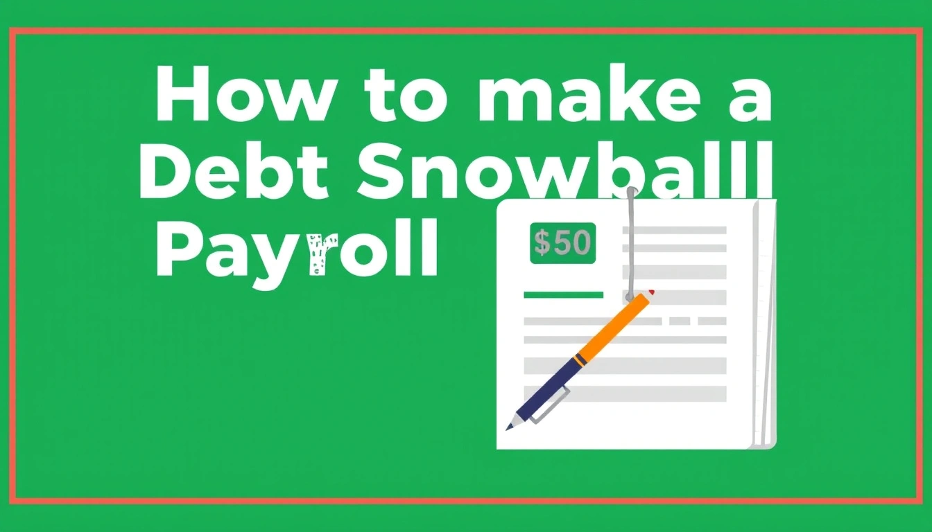 How to make a debt snowball payoff plan with a spreadsheet