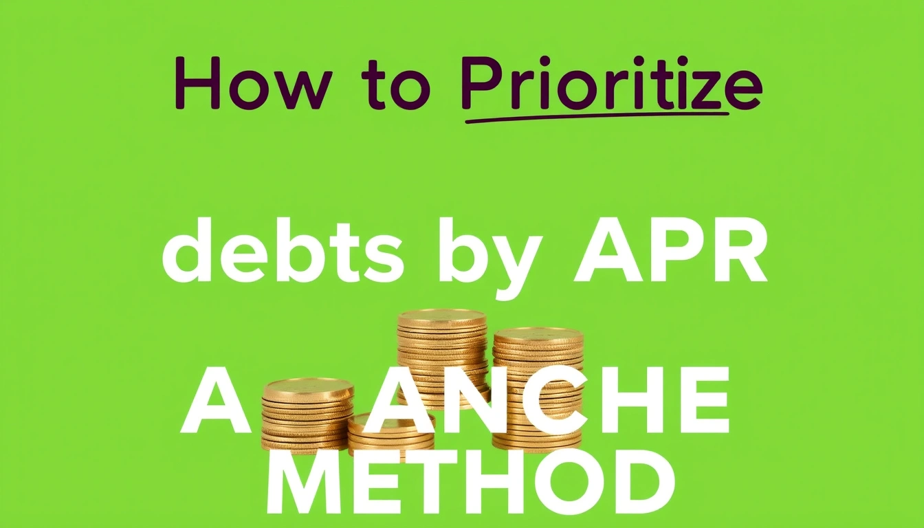 How to prioritize debts by APR when using the avalanche method