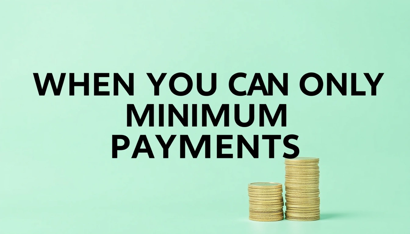 What to do when you can only make minimum payments on debt